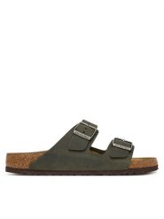 Birkenstock Klapki Arizona 1032783 Zielony ciemny. Zielone klapki męskie Birkenstock, ze skóry. Za 549.99 zł.