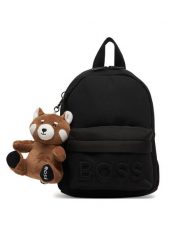 BOSS Plecak J53137 Czarny. Czarne torby i plecaki dziecięce Boss, z materiału. Za 273.99 zł.