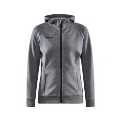 Damska bluza z kapturem Craft core soul hood. Szare bluzy damskie Craft, xl, bez wzorów, z bawełny, z kapturem. Za 419.20 zł.