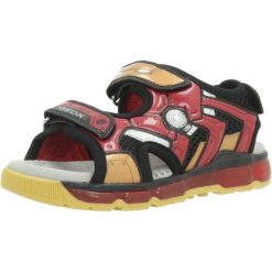 Sandały GEOX J SANDAL ANDROID BOY Czerwony. Czerwone sandały męskie Geox, z tkaniny, bez zapięcia. Za 152.99 zł.
