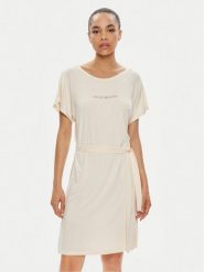 Emporio Armani Sukienka codzienna 262728 4R314 00856 Écru Regular Fit. Sukienki damskie Emporio Armani, na co dzień, m, bez wzorów, z wiskozy, bez kołnierzyka, bez ramiączek, proste. Za 569.99 zł.
