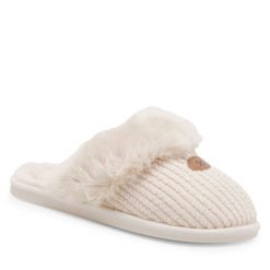 Kapcie Home & Relax. Brązowe kapcie damskie Home & Relax, bez wzorów. Za 69.99 zł.