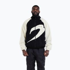 Kurtka męska BOXRAW Walker Sherpa. Czarne kurtki męskie BOXRAW, m, bez wzorów, z materiału, trekkingowe. Za 689.99 zł.
