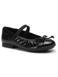 Geox Baleriny J Plie' B J5455B 000HH C9999 M Czarny. Czarne baleriny dziewczęce Geox, bez wzorów, ze skóry, bez zapięcia. Za 199.99 zł.
