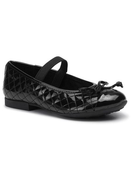Geox Baleriny J Plie' B J5455B 000HH C9999 M Czarny. Czarne baleriny dziewczęce Geox, bez wzorów, ze skóry, bez zapięcia. Za 151.99 zł.