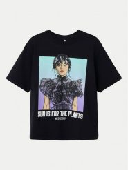 NAME IT T-Shirt Farra Wednesday 13240881 Czarny Standard Fit. Czarne t-shirty i topy dla dziewczynek Name it, bez wzorów, z bawełny, bez ramiączek. Za 89.99 zł.