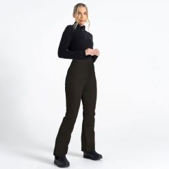 Damskie spodnie narciarskie Upshill. Czarne spodnie materiałowe damskie Dare 2b, na zimę, s, bez wzorów, sportowe, narciarskie. Za 269.75 zł.