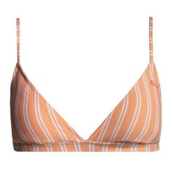 Góra od stroju kąpielowego ROXY Into The Sun Fix Tikitri. Brązowe bikini damskie Roxy, l, bez wzorów. Za 69.99 zł.