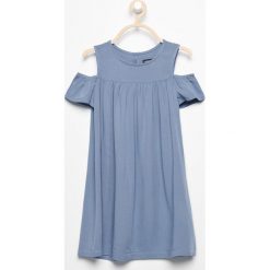 Sukienka z odkrytymi ramionami - Niebieski. Sukienki damskie marki Reserved. Za 119.99 zł.