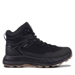 Trapery Icepeak. Czarne śniegowce i trapery męskie Icepeak, bez zapięcia. Za 519.99 zł.