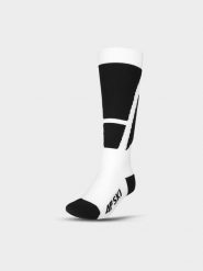 4F Skarpety narciarskie Thermolite męskie - białe 39-42. Białe skarpety męskie 4f, bez wzorów, z elastanu. W wyprzedaży za 59.99 zł.