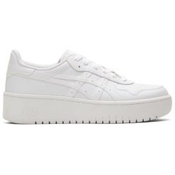Buty sportowe Sneakersy damskie, ASICS Japan S PF. Białe obuwie sportowe damskie Asics, bez wzorów, z materiału, trekkingowe. Za 361.00 zł.