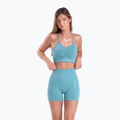Spodenki treningowe damskie Carpatree Allure Seamless. Niebieskie szorty sportowe damskie Carpatree, l, bez wzorów, z elastanu, sportowe, na fitness i siłownię. Za 169.99 zł.