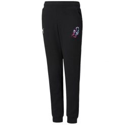 Spodnie sportowe chłopięce Puma Neymar JR Creativity. Czarne spodnie sportowe dla chłopców Puma, bez wzorów, z bawełny, sportowe, długie, na jogę i pilates. Za 149.99 zł.