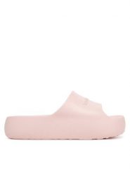 Tommy Jeans Klapki Tjw Chunky Pool Slide Ess EN0EN02879 Różowy. Czerwone klapki damskie Tommy Jeans, bez wzorów, z jeansu, bez obcasa. Za 149.99 zł.