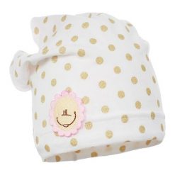 Pupill Czapka Dziewczęca Gerbera 44 - 46 Biała/Złota. Białe czapki dla dzieci Pupill, bez wzorów. Za 39.00 zł.
