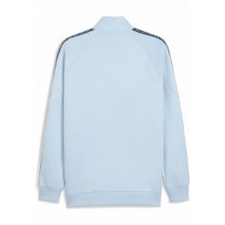 Męska kurtka Manchester City KING Anthem PUMA Silver Sky Deep Navy Blue. Niebieskie kurtki męskie Puma, m, bez wzorów, retro, bez kaptura. Za 399.00 zł.