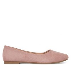 Baleriny JENNY. Czerwone baleriny damskie Jenny, bez wzorów, bez obcasa. Za 59.99 zł.