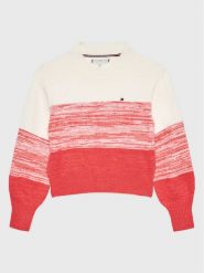 Tommy Hilfiger Sweter KG0KG07107 D Kolorowy Regular Fit. Swetry dla dziewczynek Tommy Hilfiger, bez wzorów, z syntetyku, bez kołnierzyka, bez ramiączek, bez kaptura. Za 399.99 zł.