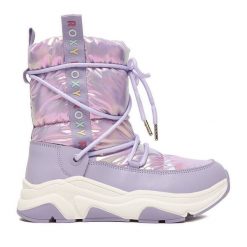 Śniegowce Roxy. Fioletowe śniegowce dziewczęce Roxy, bez zapięcia. Za 179.99 zł.