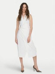 JDY Sukienka letnia Palma 15324982 Biały Regular Fit. Białe sukienki damskie JDY, na lato, xs, bez wzorów, z bawełny, bez kołnierzyka, bez ramiączek. Za 189.99 zł.