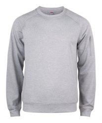 Clique Basic Active Roundneck bluza z poliestru szary melanż. Szare bluzy męskie CLIQUE, xl, bez wzorów, bez kaptura. Za 163.55 zł.