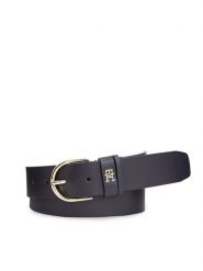 Tommy Hilfiger Pasek Damski Th Timeless 3.5 AW0AW15387 Granatowy. Niebieskie paski damskie Tommy Hilfiger, bez wzorów, ze skóry. Za 289.99 zł.