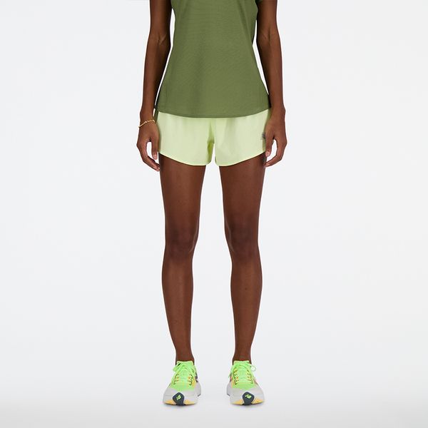 Spodenki damskie New Balance WS41286LLT – zielone. Zielone szorty sportowe damskie New Balance, l, bez wzorów, z materiału, sportowe, na fitness i siłownię. Za 169.99 zł.