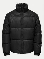 Only & Sons Kurtka zimowa 22030461 Czarny Regular Fit. Czarne kurtki męskie Only & Sons, na zimę, m, bez wzorów, ze skóry, bez kaptura. Za 259.99 zł.