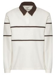 Guess Polo Z6YP04 K4999 Kremowy Regular Fit. Białe koszulki polo męskie Guess, m, z aplikacjami, z bawełny, bez ramiączek. Za 294.99 zł.