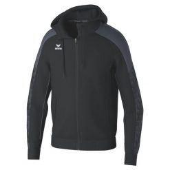 Bluza dresowa z kapturem Erima Evo Star. Czarne bluzy sportowe męskie Erima, bez wzorów, z dresówki, z kapturem, na fitness i siłownię. Za 263.00 zł.