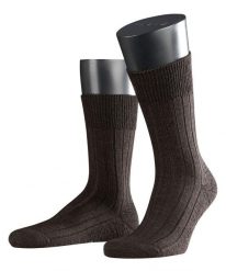 Skarpety Falke Teppich Im Schuh. Brązowe skarpety męskie Falke, bez wzorów, z materiału. Za 136.00 zł.