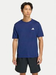 Adidas Koszulka techniczna Workout Essentials Base KD5457 Granatowy Regular Fit. Niebieskie koszulki sportowe męskie Adidas, m, bez wzorów, z syntetyku, bez kołnierzyka, bez ramiączek, na fitness i siłownię. Za 99.99 zł.