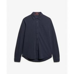 Koszula z długim rękawem Superdry Vintage Destroy Pique. Niebieskie koszule męskie Superdry., xl, bez wzorów, klasyczne, bez kołnierzyka, bez ramiączek. Za 199.15 zł.
