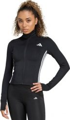 Adidas Bluza damska adidas Workout Essentials 3-Stripes Zip Through czarna KB7843 XS. Czarne bluzy damskie Adidas, xs, bez wzorów, bez kaptura. Za 331.85 zł.