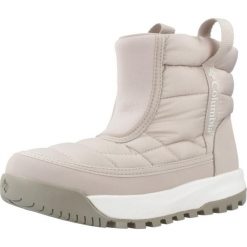 Buty COLUMBIA YOUTH SNOWTROT MID Beżowy. Brązowe trekkingi damskie Columbia, na zimę, trekkingowe. Za 253.99 zł.