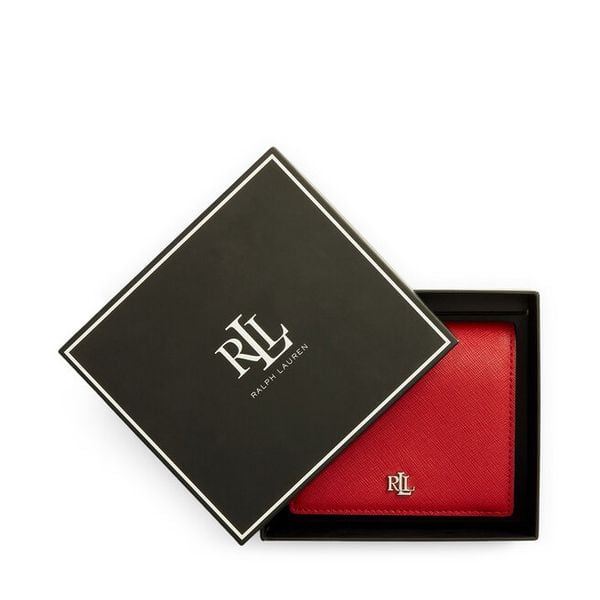 Portfel LAUREN RALPH LAUREN. Czerwone portfele damskie Lauren Ralph Lauren, bez wzorów. Za 419.99 zł.