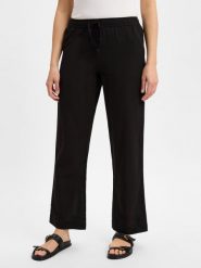 Neo Noir Lniane spodnie - Sonar Linen Kobiety Bawełna czarny, 38. Czarne spodnie materiałowe damskie Neo Noir, bez wzorów, z bawełny. Za 299.95 zł.