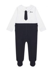 Guess Śpiochy P6BG05 K5982 Granatowy. Niebieskie śpioszki niemowlęce Guess, z bawełny, bez ramiączek. Za 174.99 zł.