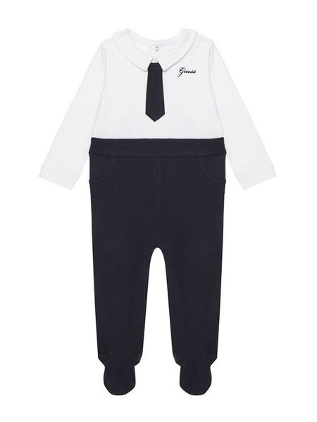 Guess Śpiochy P6BG05 K5982 Granatowy. Niebieskie śpioszki niemowlęce Guess, z bawełny, bez ramiączek. Za 174.99 zł.
