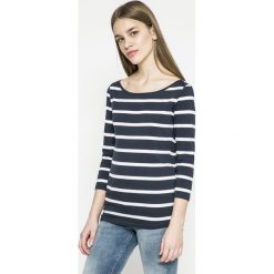 Vila - Bluzka. Szare bluzki damskie Vila, z bawełny, casualowe, z okrągłym kołnierzem. W wyprzedaży za 49.90 zł.