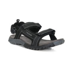 Trespass Alderley - Męskie sandały trekkingowe w kolorze czarnym. Czarne sandały męskie Trespass, na lato. Za 290.99 zł.