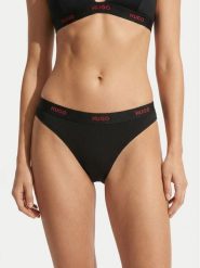 HUGO Stringi 50557101 Czarny. Czarne stringi damskie Hugo, xs, bez wzorów, z bawełny. Za 89.99 zł.