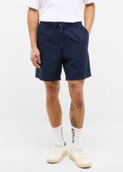 MUSTANG Męskie szorty Materiałowe Mustang Style Linen Jogger Shorts Navy Blazer 1016459 5324. Niebieskie krótkie spodenki sportowe męskie Mustang, m, bez wzorów, z bawełny. Za 149.99 zł.