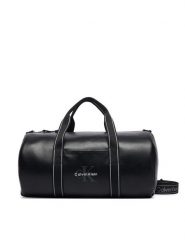 Calvin Klein Torba Bold Logo Webbing Weekender LV04D3461G Czarny. Czarne torby sportowe męskie Calvin Klein, bez wzorów, ze skóry. Za 569.99 zł.