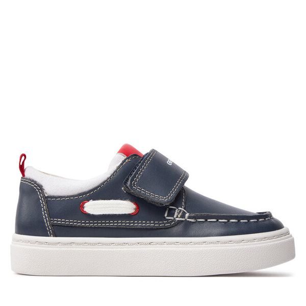 Sneakersy Geox. Niebieskie trampki i tenisówki chłopięce Geox, bez wzorów, bez zapięcia. Za 136.99 zł.