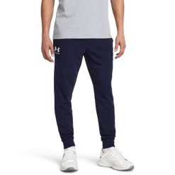Spodnie dresowe męskie Under Armour Rival Terry Jogger XXL. Niebieskie buty sportowe męskie Under Armour, z dresówki, bez zapięcia, na fitness i siłownię. W wyprzedaży za 129.00 zł.