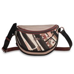 Brązowa Stylowa Damska Nerka Anekke Wygodna Torebka Na Ramię. Brązowe torby na ramię damskie Anekke, bez wzorów, z materiału, eleganckie, bez dodatków. Za 219.00 zł.
