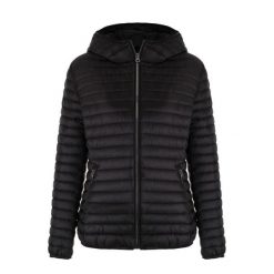 Kurtka damska LUMBERJACK TOFINO. Czarne kurtki damskie Lumberjack, bez wzorów, z puchu, bez kaptura. Za 249.99 zł.