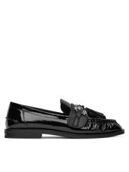 Eva Minge Loafersy PETUNIA-V1792-335-1 Czarny. Czarne mokasyny damskie Eva Minge, z lakierowanej skóry. Za 399.99 zł.
